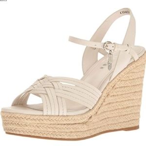 COACH Dottie Leather Platform Sandals - NEW!